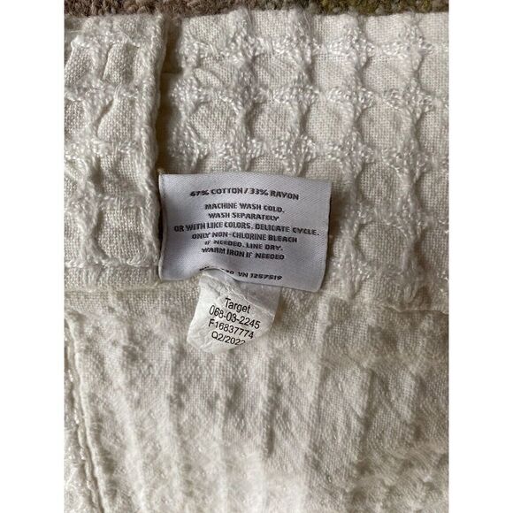 Threshold Cafe Light Filtering Window Curtain Set 42Wx34L - Picture 3 of 5